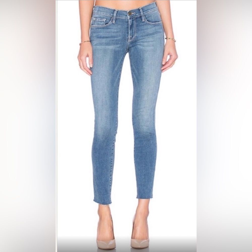 Frame Medium Wash Le Skinny de Jeanne in Mills Size 28